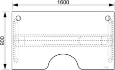 HOBIS ergo elektr.stavitelný stůl 160 cm, stand. ovlad. - MSE 3 1600, akát