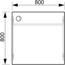 HOBIS stůl pracovní rovný - GS 800, ořech