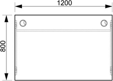 HOBIS stůl pracovní rovný - GS 1200, akát