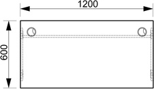 HOBIS stůl pracovní rovný - GE 1200, bílá