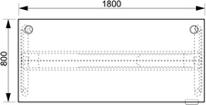 HOBIS výškově  stavitelný stůl 180 cm, paměť.ovlad. - MOTION MS 2M 1800, akát