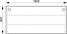 HOBIS kancelářský stůl rovný - US 1800, olše