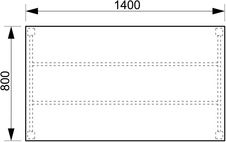 HOBIS kancelářský stůl jednací - UJ 1400, akát