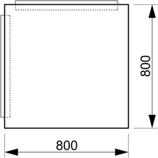 HOBIS přídavný stůl zakončovací - CP 800, třešeň