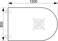 HOBIS přídavný stůl jednací oblouk - GP 1200 3, buk