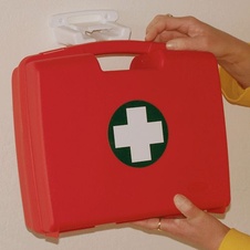 Plastový kufr první pomoci malý s náplní STD