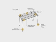 HOBIS kancelářský stůl tvarový, ergo pravý - UE A 1800 P, dub