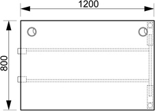 HOBIS přídavný kancelářský stůl rovný - US A 1200 R, akát