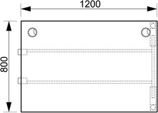 HOBIS přídavný kancelářský stůl rovný - US A 1200 R, bílá