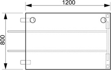 HOBIS přídavný stůl do úhlu - US A 1200 RU, hloubka 80 cm, třešeň