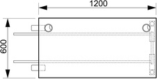 HOBIS přídavný stůl do úhlu - UE A 1200 RU, hloubka 60 cm, třešeň