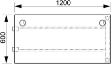 HOBIS přídavný stůl rovný - UE O 1200 R, hloubka 60 cm, třešeň