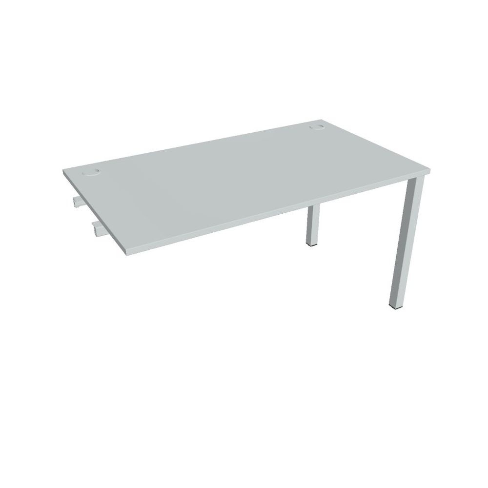 HOBIS přídavný kancelářský stůl rovný - US 1400 R, šedá