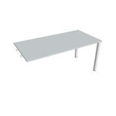 HOBIS přídavný kancelářský stůl rovný - US 1600 R, šedá