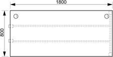 HOBIS přídavný kancelářský stůl rovný - US 1800 R, třešeň