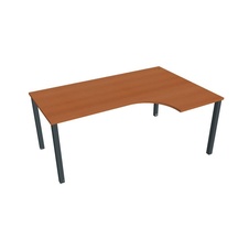 HOBIS kancelářský stůl tvarový, ergo levý - UE 1800 60 L, třešeň
