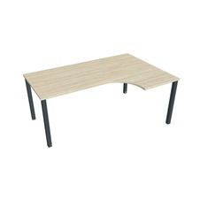 HOBIS kancelářský stůl tvarový, ergo levý - UE 1800 60 L, akát