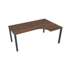 HOBIS kancelářský stůl tvarový, ergo levý - UE 1800 60 L, ořech