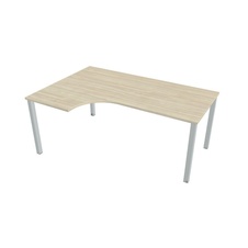 HOBIS kancelářský stůl tvarový, ergo pravý - UE 1800 60 P, akát