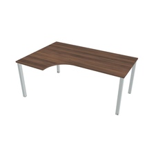 HOBIS kancelářský stůl tvarový, ergo pravý - UE 1800 60 P, ořech