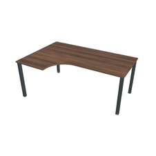 HOBIS kancelářský stůl tvarový, ergo pravý - UE 1800 60 P, ořech