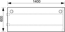 HOBIS přídavný stůl rovný - UE 1400 R, hloubka 60 cm, buk