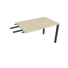 HOBIS přídavný stůl do úhlu - US 1200 RU, hloubka 80 cm, akát