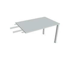 HOBIS přídavný stůl do úhlu - US 1200 RU, hloubka 80 cm, šedá