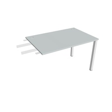 HOBIS přídavný stůl do úhlu - US 1200 RU, hloubka 80 cm, šedá