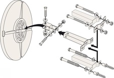 Mnohoúčelové zrcadlo Volum 9040, průměr 400 mm