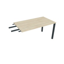 HOBIS přídavný stůl do úhlu - US 1400 RU, hloubka 80 cm, akát