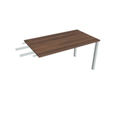 HOBIS přídavný stůl do úhlu - US 1400 RU, hloubka 80 cm, ořech