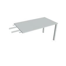 HOBIS přídavný stůl do úhlu - US 1400 RU, hloubka 80 cm, šedá