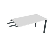 HOBIS přídavný stůl do úhlu - US 1400 RU, hloubka 80 cm, bílá