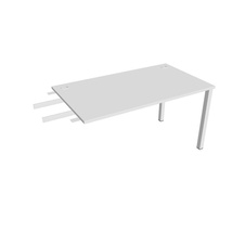 HOBIS přídavný stůl do úhlu - US 1400 RU, hloubka 80 cm, bílá