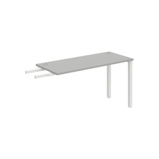 HOBIS přídavný stůl do úhlu - UE 1400 RU, hloubka 60 cm, šedá