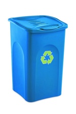 Plastová nádoba na tříděný odpad celobarevná 50l, set 3 ks