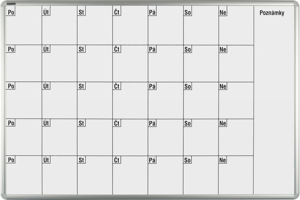 Keramická plánovací tabule ekoTAB měsíční 1000x700
