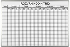 Rozvrhová tabule ekoTAB pro 26 tříd