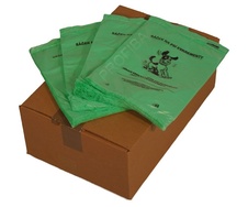 PVC sáčky pro sběr psích exkrementů, barva zelená, typ ZB