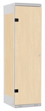 TRITON šatní skříň 1-dveřová kov-lamino T1525, šedá - bříza