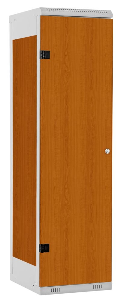 TRITON šatní skříň 1-dveřová kov-lamino T1525, šedá - třešeň