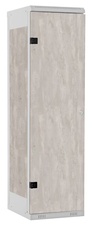 Šatní skříň 1-dveřová kov-lamino T1525, šedá - beton