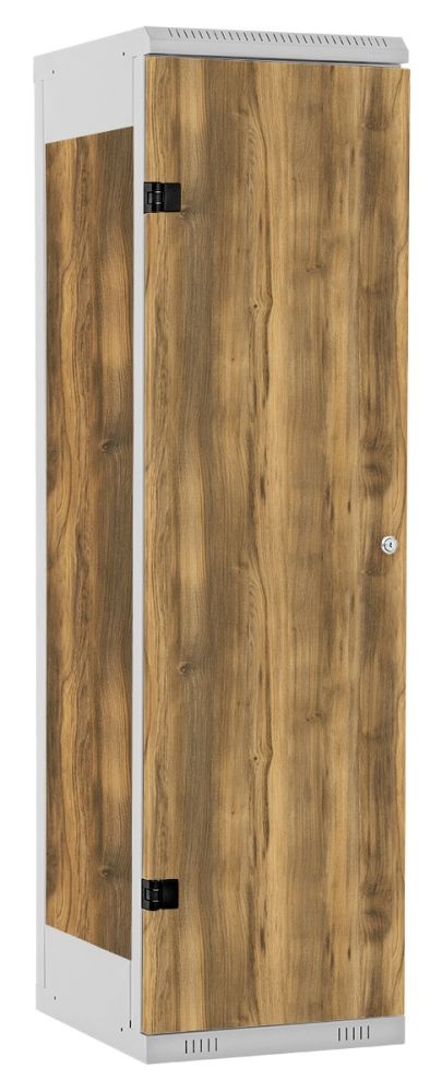 TRITON šatní skříň 1-dveřová kov-lamino T1525, šedá - dub Baroque Amber