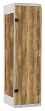 TRITON šatní skříň 1-dveřová kov-lamino T1525, šedá - dub Baroque Amber