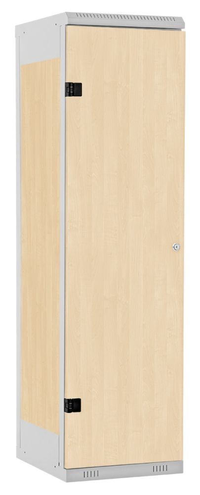 TRITON šatní skříň 1-dveřová kov-lamino T1750, šedá - bříza