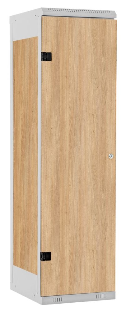 TRITON šatní skříň 1-dveřová kov-lamino T1750, šedá - dub Nagano