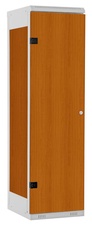 TRITON šatní skříň 1-dveřová kov-lamino T1750, šedá - třešeň