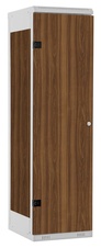 TRITON šatní skříň 1-dveřová kov-lamino T1750, šedá - ořech