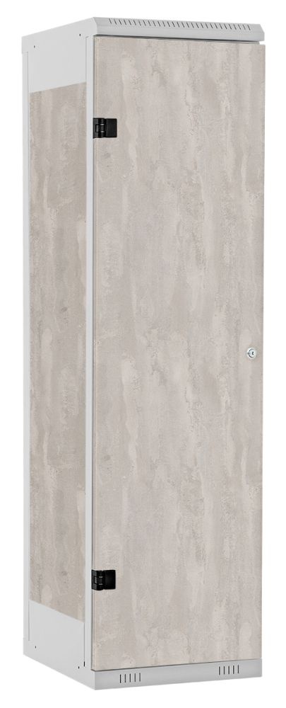 TRITON šatní skříň 1-dveřová kov-lamino T1750, šedá - beton